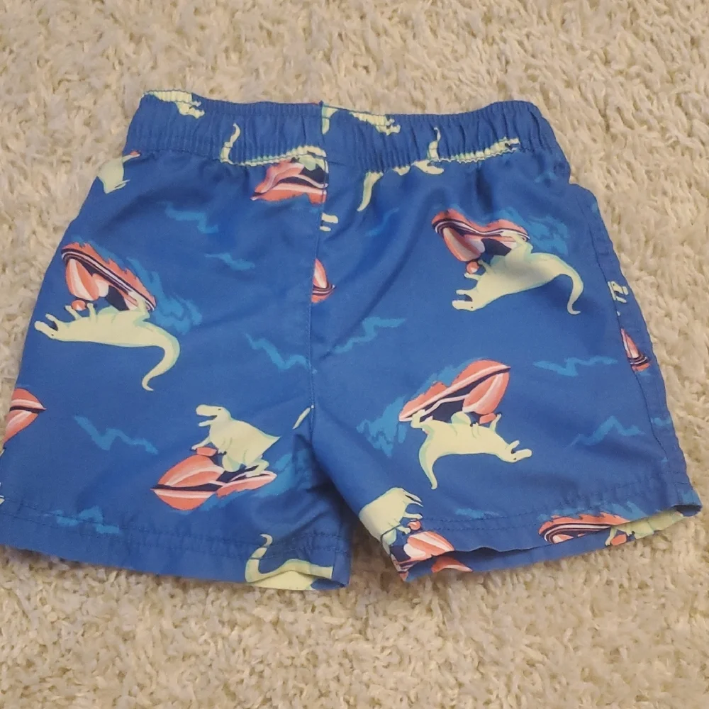 5 For $25 Carter's Dinosaur Print Swim Shorts Boys Size‎ 18 Months